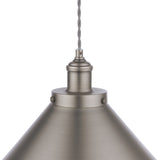 Laura Ashley Rufus Pendant Industrial Nickel