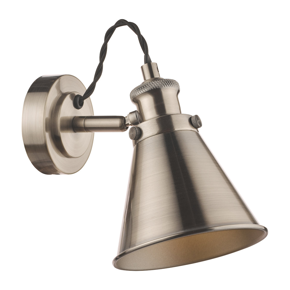 Laura Ashley Rufus Single Spotlight Industrial Nickel