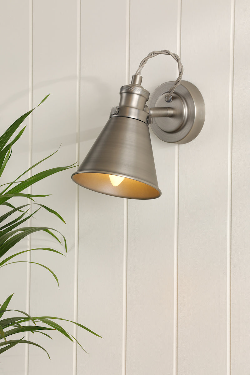 Laura Ashley Rufus Single Spotlight Industrial Nickel