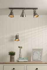 Laura Ashley Rufus Single Spotlight Industrial Nickel