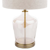 Laura Ashley Ockley Touch Table Lamp Antique Brass With Shade