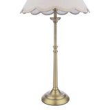 Laura Ashley Cordwell Table Lamp Matt Antique Brass With Shade