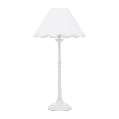 Laura Ashley Cordwell Table Lamp Matt White With Shade