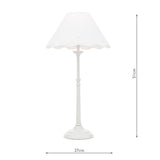 Laura Ashley Cordwell Table Lamp Matt White With Shade