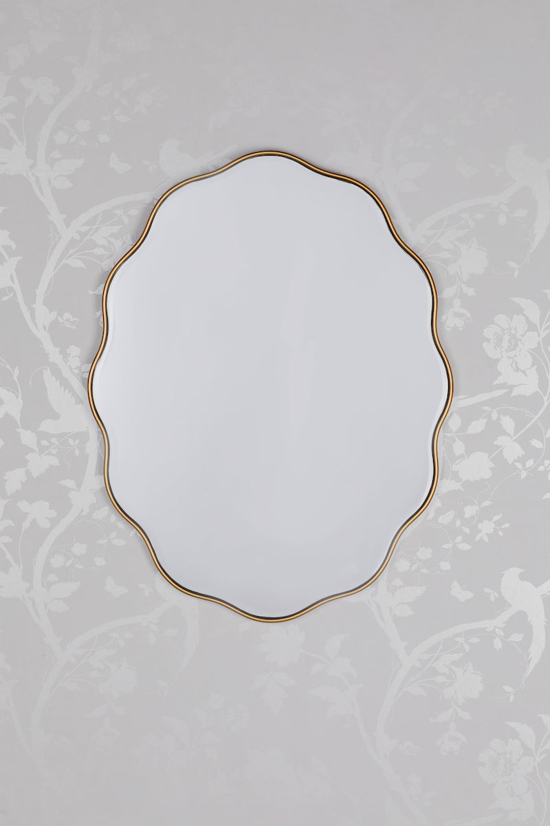 Laura Ashley Medora Mirror Matt Gold 71 X 55cm