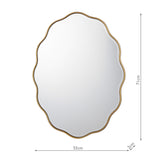 Laura Ashley Medora Mirror Matt Gold 71 X 55cm