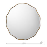 Laura Ashley Medora Mirror Matt Gold 60cm