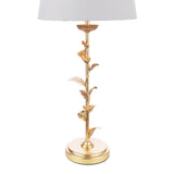 Laura Ashley Halton Table Lamp Distressed Gold Leaf With Shade