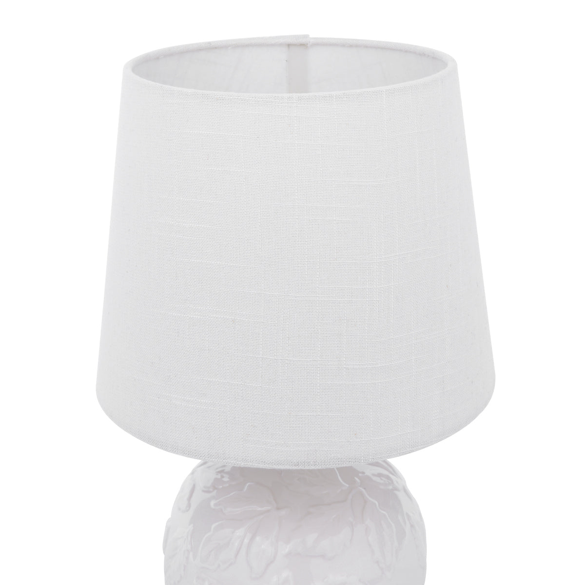 Laura Ashley Redhall Table Lamp White Ceramic With Shade