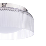 Laura Ashley Charissa Bathroom Ceiling Light Polished Chrome and Ribbed Glass IP44
