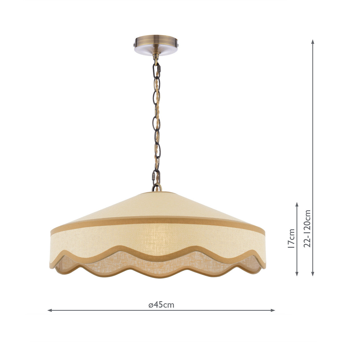 Laura Ashley Buckenham Wood Pendant | Rustic Natural Charm – Amos