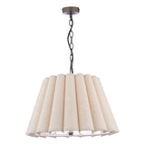 Laura Ashley Holwell 2 Light Pendant Antique Bronze and Natural