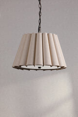 Laura Ashley Holwell 2 Light Pendant Antique Bronze and Natural