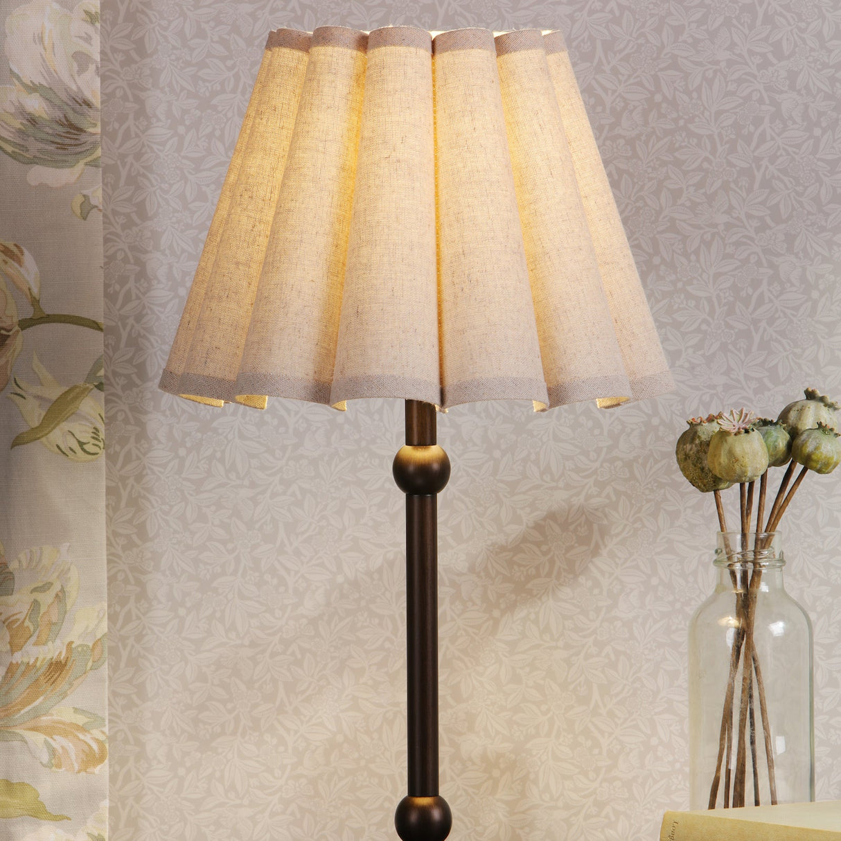 Laura Ashley Holwell Table Lamp Antique Bronze With Shade