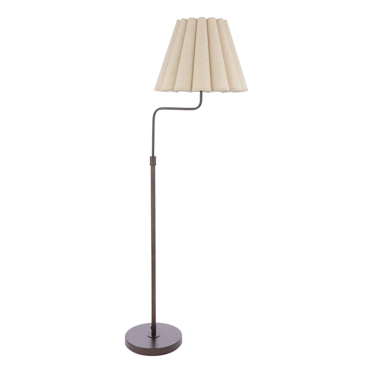 Laura Ashley Holwell Floor Lamp Antique Bronze With Shade