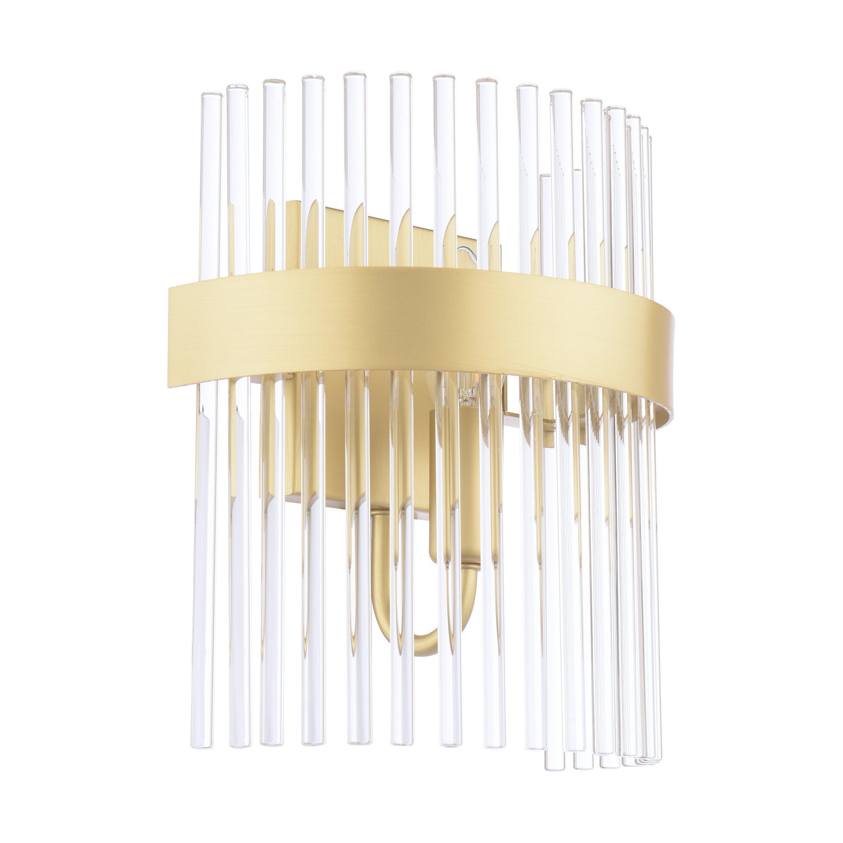 Laura Ashley Alexa Wall Light Glass and Matt Antique Brass