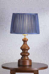 Laura Ashley Millbrook Table Lamp Dark Wood and Industrial Brass Base Only