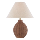 Laura Ashley Fernhill Table Lamp Antique Brown With Shade