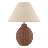 Laura Ashley Fernhill Table Lamp Antique Brown With Shade