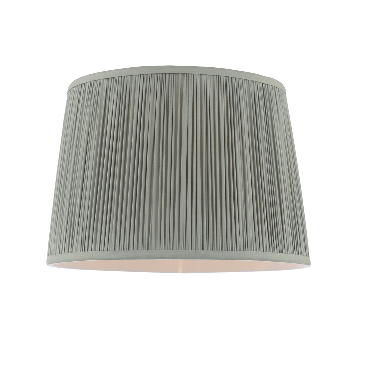 Laura Ashley Hemsley Green 100% Silk Tapered Drum Shade 30.5cm