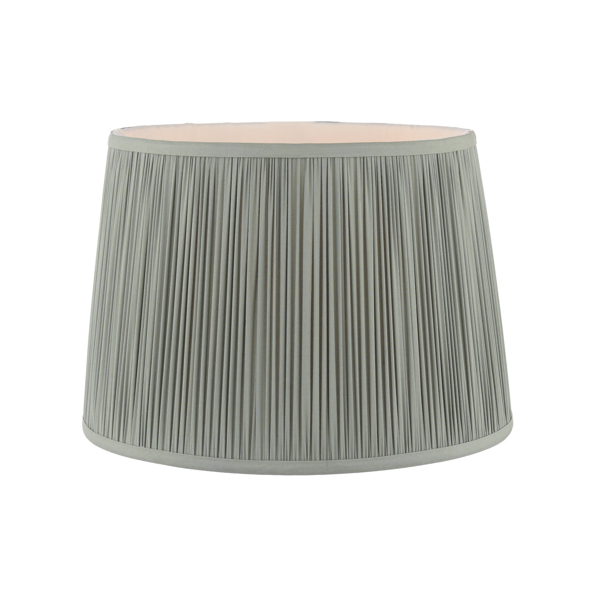 Laura Ashley Hemsley Green 100% Silk Tapered Drum Shade 30.5cm