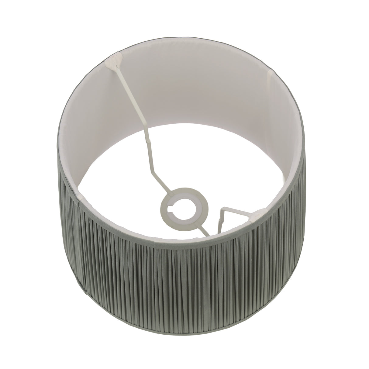 Laura Ashley Hemsley Green 100% Silk Tapered Drum Shade 30.5cm