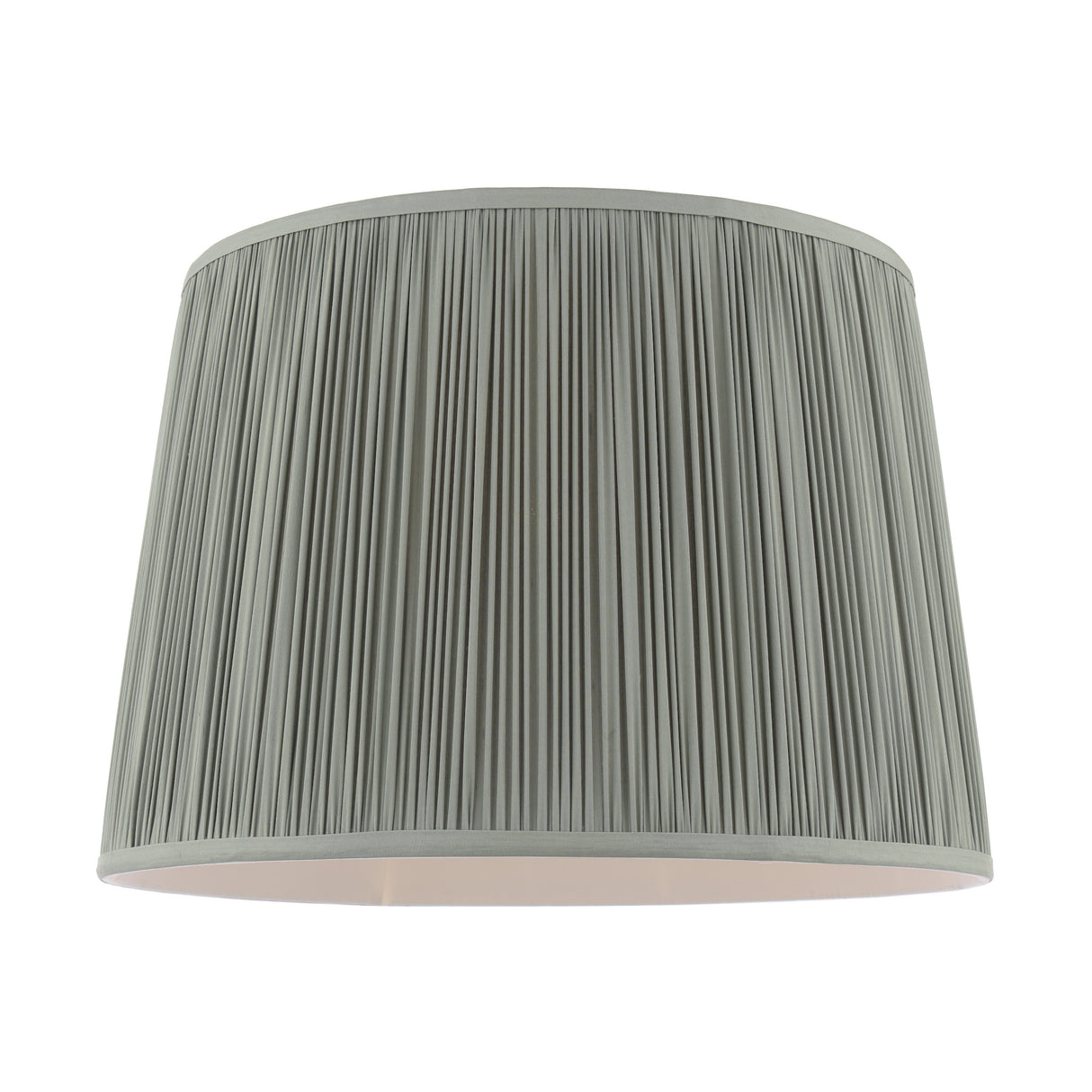 Laura Ashley Hemsley Green 100% Silk Tapered Drum Shade 40.6cm