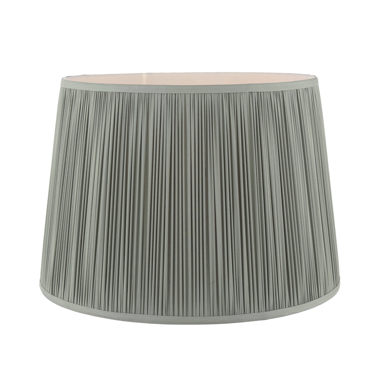 Laura Ashley Hemsley Green 100% Silk Tapered Drum Shade 40.6cm