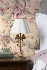 Laura Ashley Larkfield Table Lamp Antique Gold With Shade