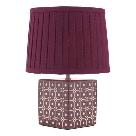 Laura Ashley Claudina Table Lamp Purple With Shade