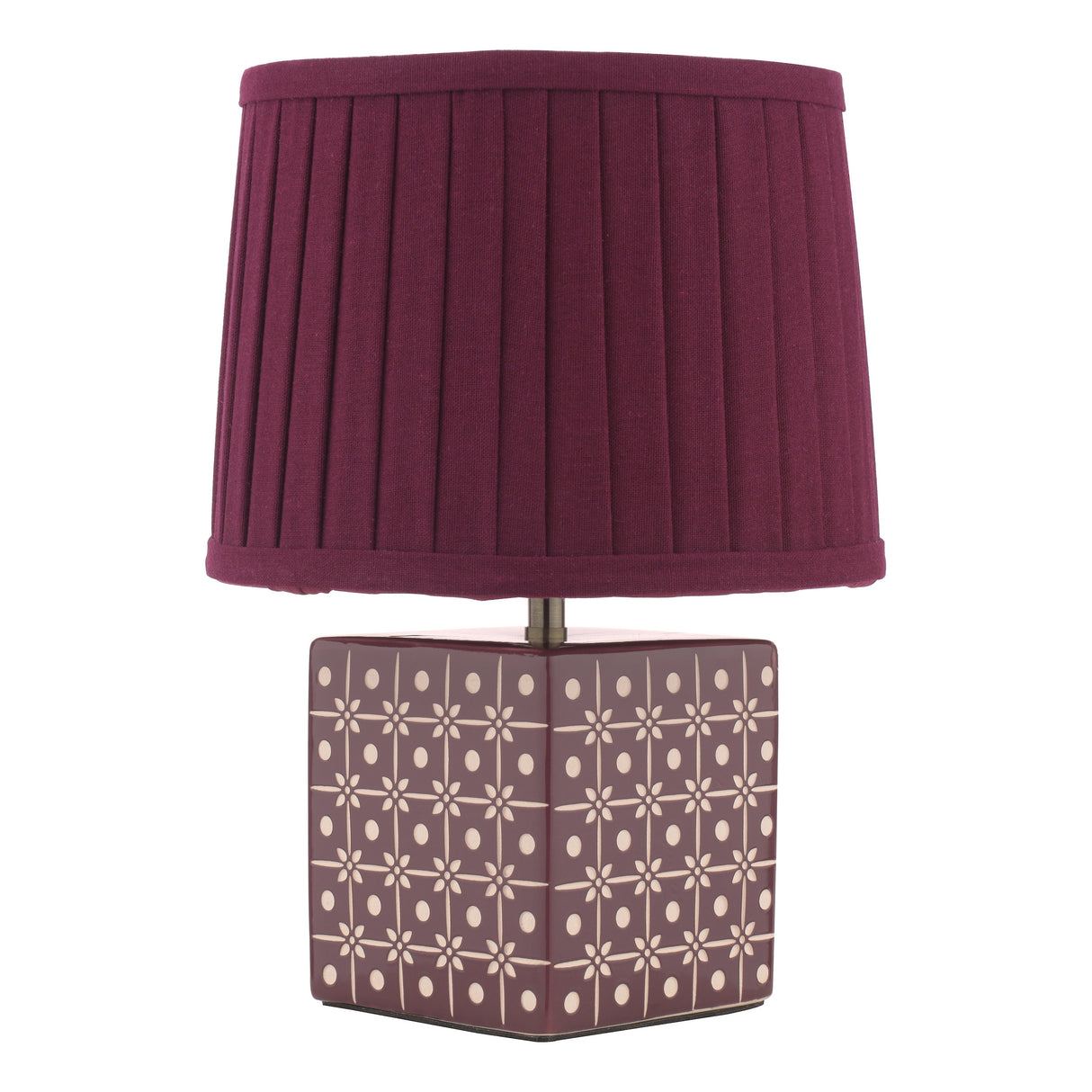 Laura Ashley Claudina Table Lamp Purple With Shade