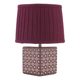 Laura Ashley Claudina Table Lamp Purple With Shade