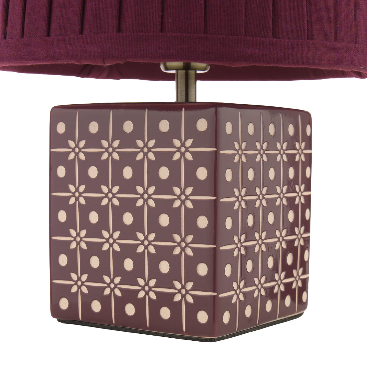 Laura Ashley Claudina Table Lamp Purple With Shade