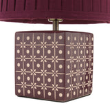 Laura Ashley Claudina Table Lamp Purple With Shade