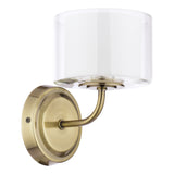 Laura Ashley Southwell Wall Light Antique Brass and Opal Glass