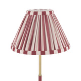 Laura Ashley Denwick Table Lamp Matt Antique Brass and Satin Red With Shade