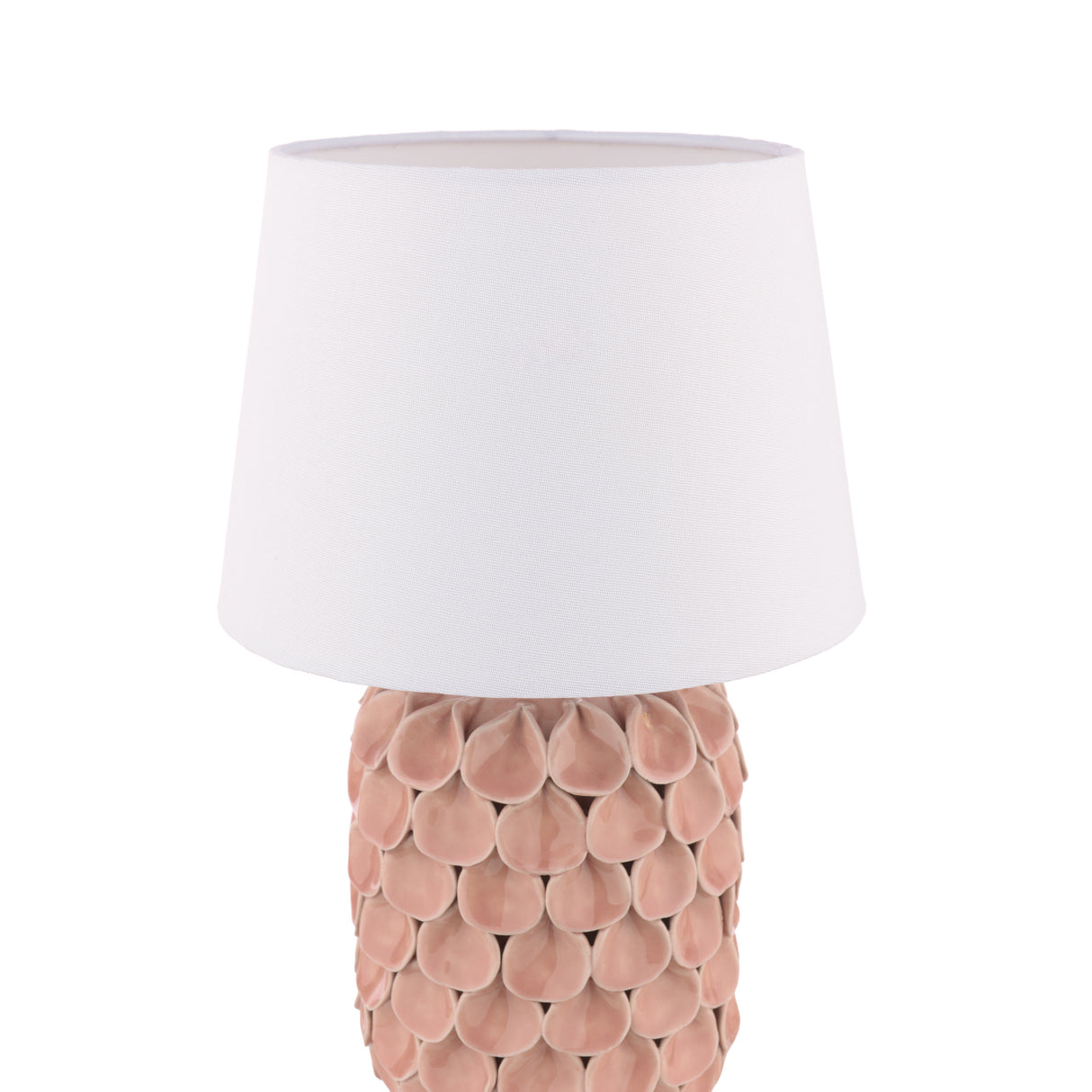 Laura Ashley Marwick Table Lamp Pink and Brushed Silver With Shade
