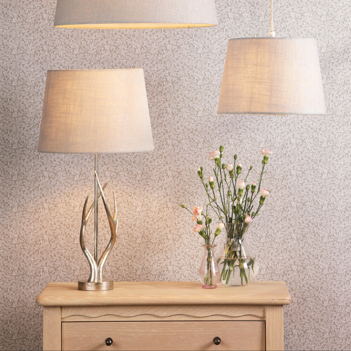Laura Ashley Mulroy Champagne Antler Table Lamp Base