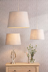 Laura Ashley Bacall Natural Linen Empire Shade 25.5cm