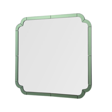Laura Ashley Martham Square Green Mirror 65 X 65cm