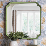 Laura Ashley Martham Square Green Mirror 65 X 65cm