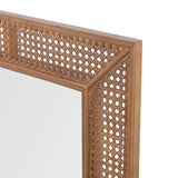 Laura Ashley Bayden Rectangle Mirror Rattan 91 X 61cm