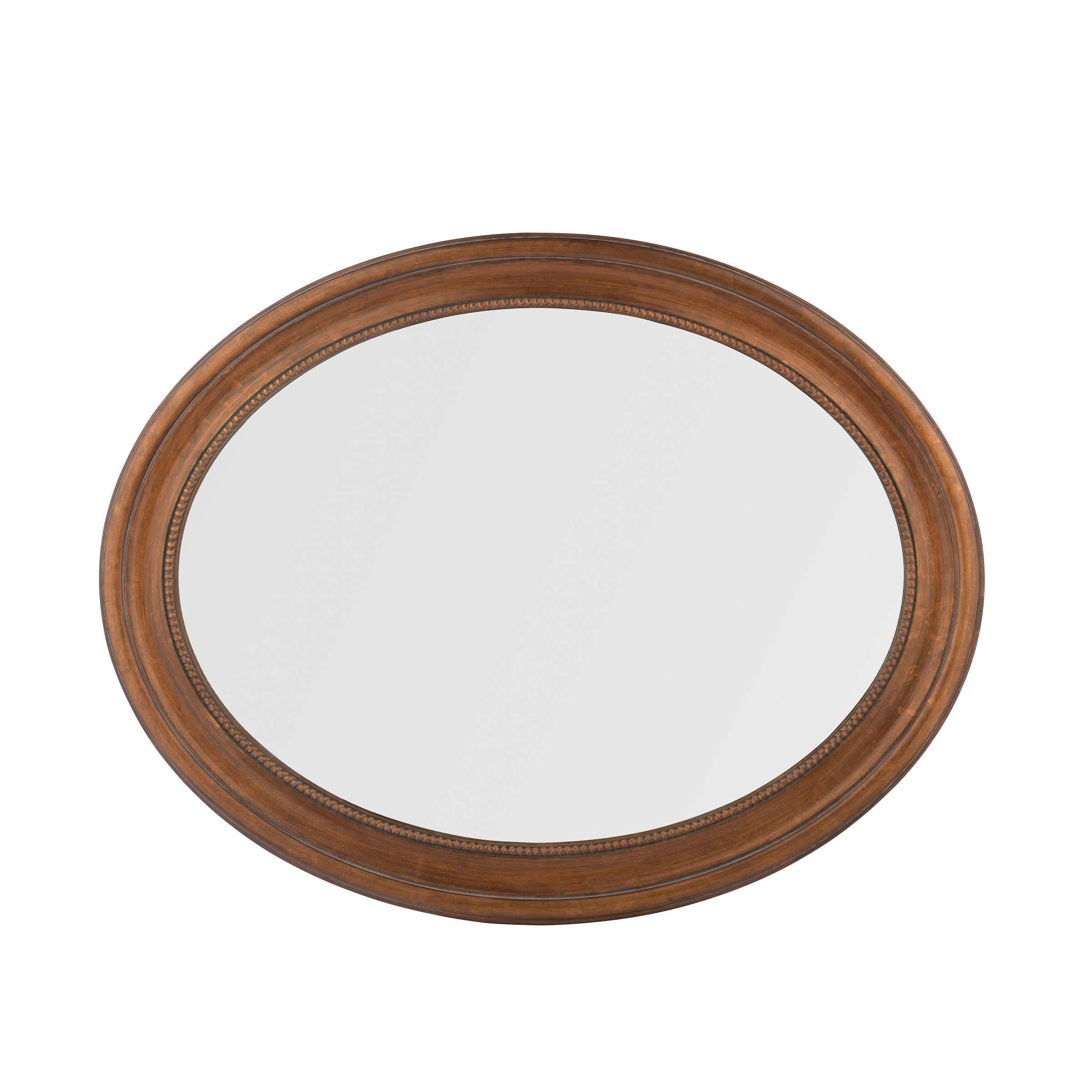 Laura Ashley Fennor Oval Mirror Brown 90x70cm – Amos Lighting + Home