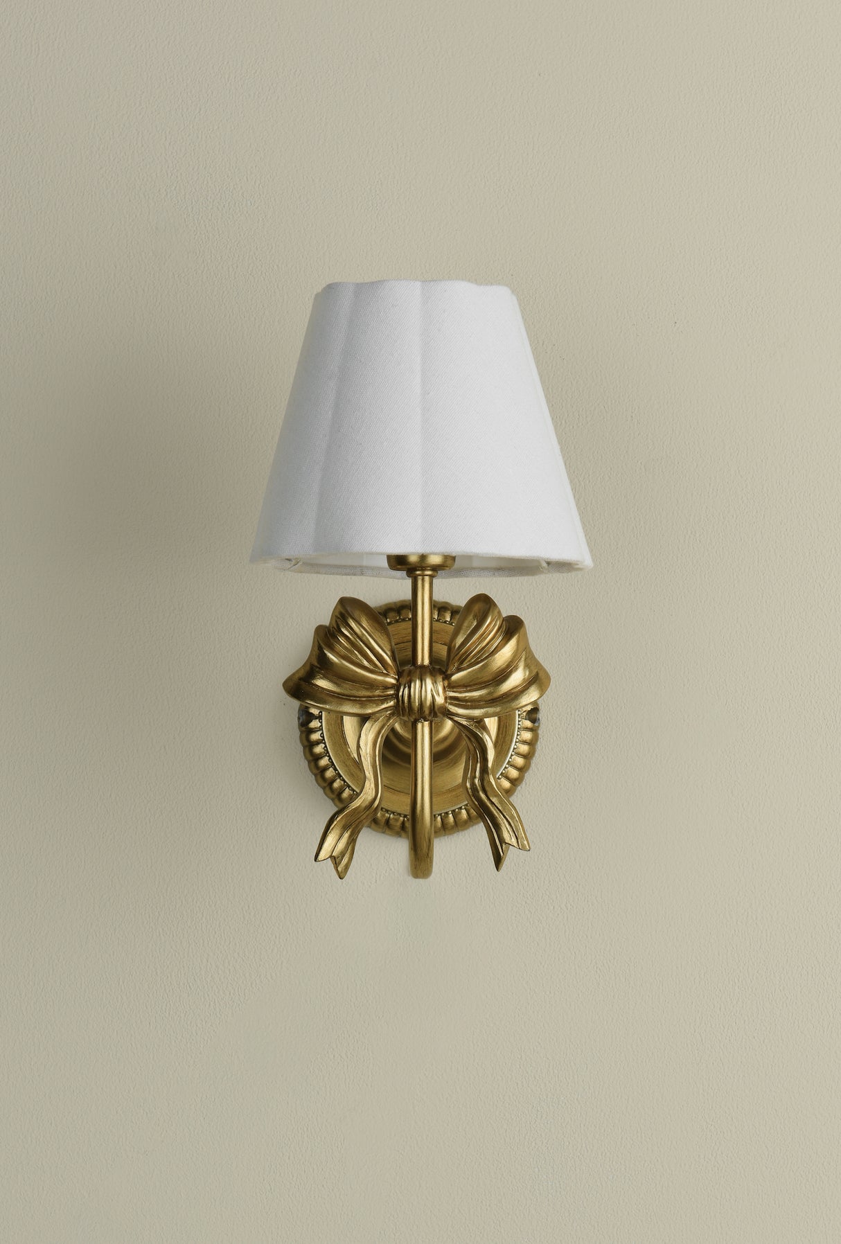 Laura Ashley Larkfield Wall Light Antique Gold With Shade