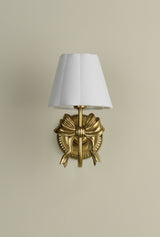 Laura Ashley Larkfield Wall Light Antique Gold With Shade