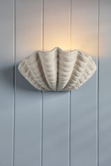 Laura Ashley Shell Wall Washer White Ceramic