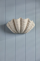Laura Ashley Shell Wall Washer White Ceramic
