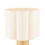 Laura Ashley Littleton Table Lamp Yellow Ceramic and Antique Brass With Shade