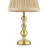 Laura Ashley Ezra Twin Pack Table Lamp Matt Antique Brass With Shade