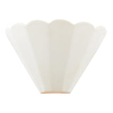 Laura Ashley Scallop Wall Washer White Ceramic